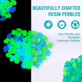 thumbnail image 2 of 300pcs Shinning Pebble Garden Fish Tank Swimming Pool Color Luminous Stone Artificial Fluorescent Stone, 2 of 5