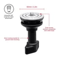 thumbnail image 2 of Adaptador de media bola Manfrotto de 60 mm para accesorios de vídeo 560BALLSHX, 2 of 6