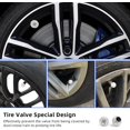 thumbnail image 4 of YISITIAN 4 PCS Car Tire Valve Stem Caps, Handmade Dustproof Crystal Rhinestone Auto Stem Air Cap Cover, Attractive Vehicle Exterior Accessories, Universal for Car Truck Motorcycle Bike CJ919-49533, 4 of 6