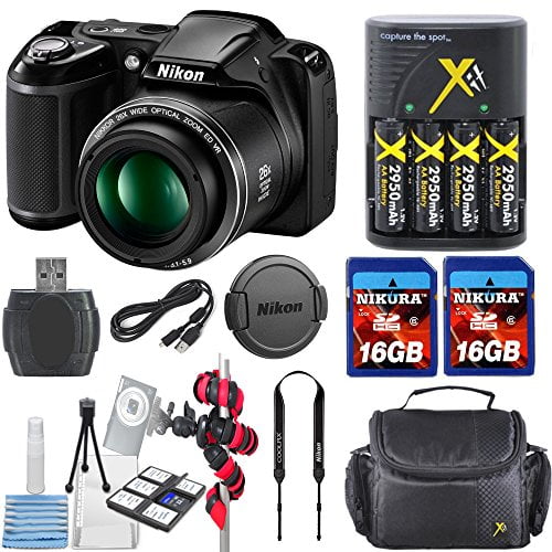 Nikon COOLPIX L330 Digital Camera 33rd Street Deluxe Kit with Original