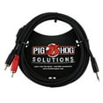 thumbnail image 2 of Pig Hog Solutions Stereo Breakout Cable 3.5 mm to Dual RCA 3 ft., 2 of 3