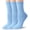 Light Blue, variant on TZYDMN Womens Ankle Socks Super Soft Combed Cotton Mid-Calf Socks, Light Blue 3 Pairs