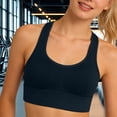 thumbnail image 5 of SGMVNU Racerback Sports Bras for Women Medium Support Unpadded Seamless Yoga Workout Yoga Gym Fitness Bra Size: M Black, 5 of 7