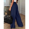 thumbnail image 6 of BTFBM Wide Leg Pants Woman Spring Pockets Loose Flowy Trousers Lounge Palazzo Pant Beach Vacation Clothes, 6 of 9