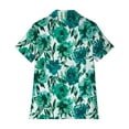 thumbnail image 5 of Pincandy Women's Hawaiian Shirts Summer Plus Size Beach Shirt Short Sleeve Button Up Tops Cool Floral Tropical Printed Blouses, 5 of 5