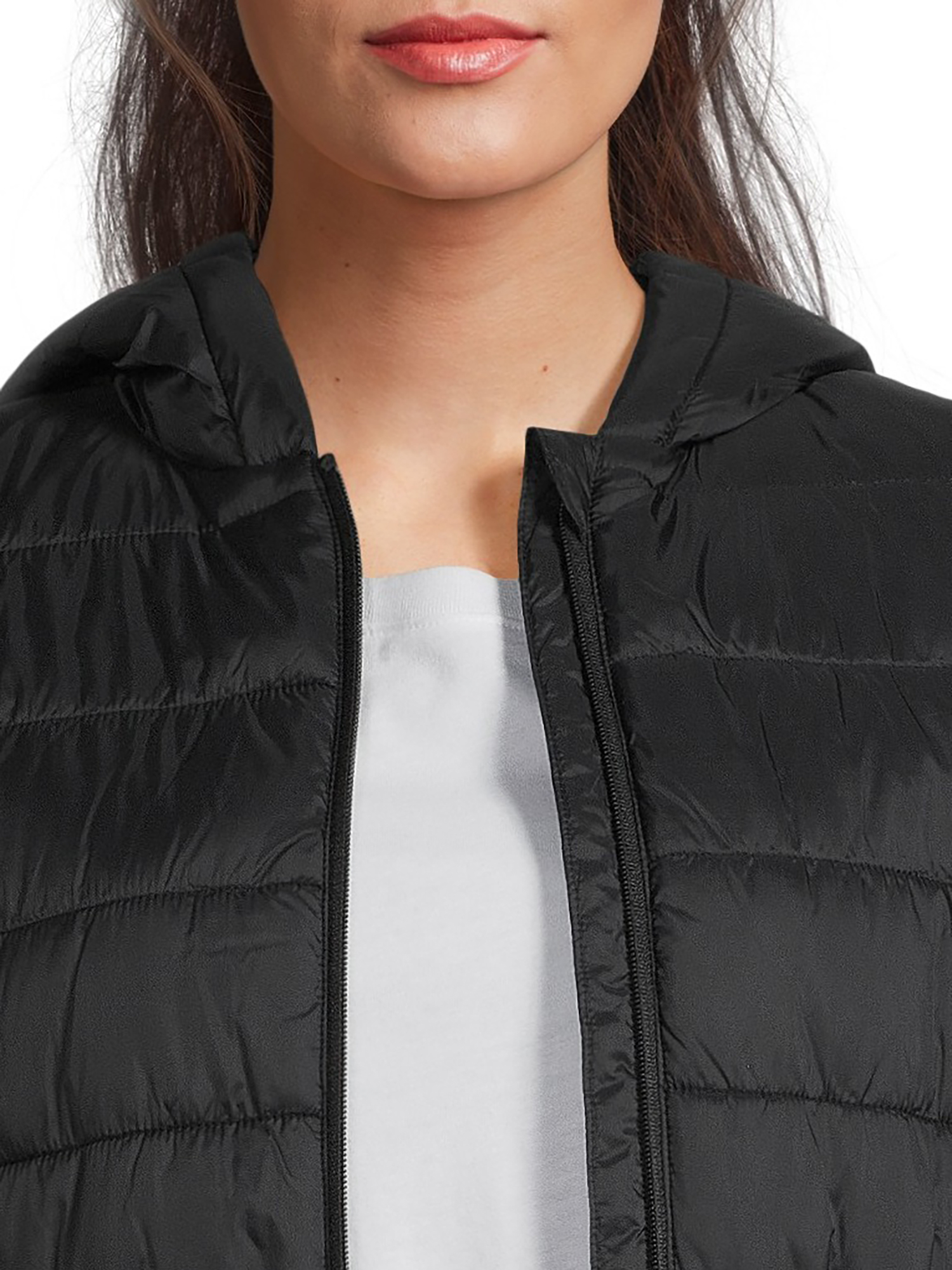 Swiss Tech Women's Hooded Vest with Cinched Waist, Sizes XS-3X