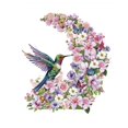 thumbnail image 2 of Tarjeta de felicitación emergente 3D FIAMR con diseño floral de colibrí, 2 of 6