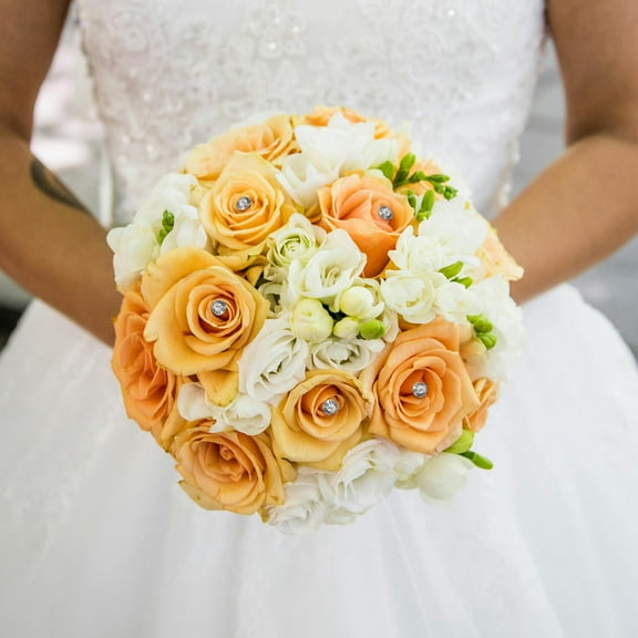 HOOWIFFY Multi Acrylic Corsage Pins for Wedding, Graduation, Prom, and Special Occasion Bouquets