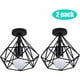 thumbnail image 1 of Juego de 2 lámparas de techo vintage, 2 lámparas de estilo industrial, lámpara de araña retro con pantalla en forma de diamante, iluminación interior, lámpara para cocina, sala, comedor, dormitorio,, 1 of 5
