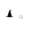A002- Black, variant on Halloween Decor, Witch Halloween Decor, Light Up Halloween Decorations, Spooky Halloween Decorations, 3.5X3.5 in Plastic Witch Hat Jack O Lantern Hanging Light with Led Flameless