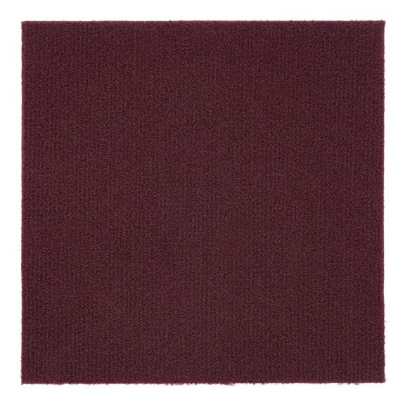 Nexus Tiles: Self-Adhesive Carpet Tiles - Actual: 12" x 12" Burgundy
