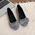 thumbnail image 6 of YOUYEDIAN Womens Flat Shoes Dress Non Slip Slip on Loafers Spring Fall Office Walking Shoes Trendy Closed Toe Orthopedic Shoes (Gray), 6 of 6