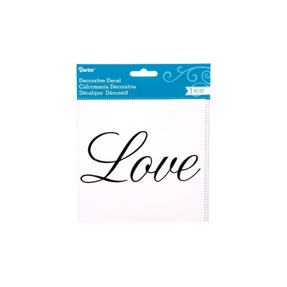 Darice Word Decal 6x6 Love