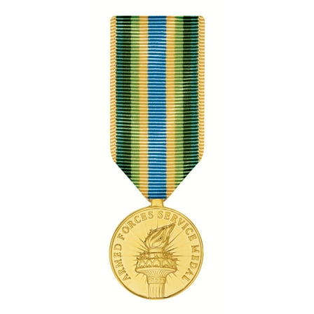 Armed Forces Service Medal Miniature Anodized