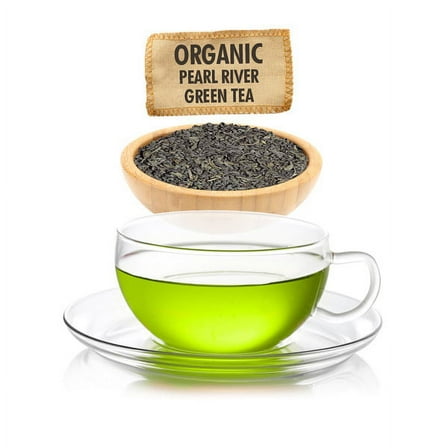 English Tea Store Organic Pearl River Green Tea Loose Leaf Sampler - Size 1oz