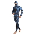 thumbnail image 2 of Traje de neopreno de 3 mm para hombre Sharpla camuflaje azul 2 piezas con capucha, 2 of 8