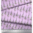 thumbnail image 3 of Soimoi Rayon Fabric Notes & Guitar Musical Instrument Printed Craft Fabric by The Yard 42 Inch Wide, 3 of 3