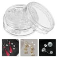 thumbnail image 2 of GOOHOCHY 100 piezas de respaldos de aretes de silicona transparente suave, respaldos de aretes de repuesto, tapones de aretes seguros, topes de aretes de silicona, accesorios de joyería, 2 of 7