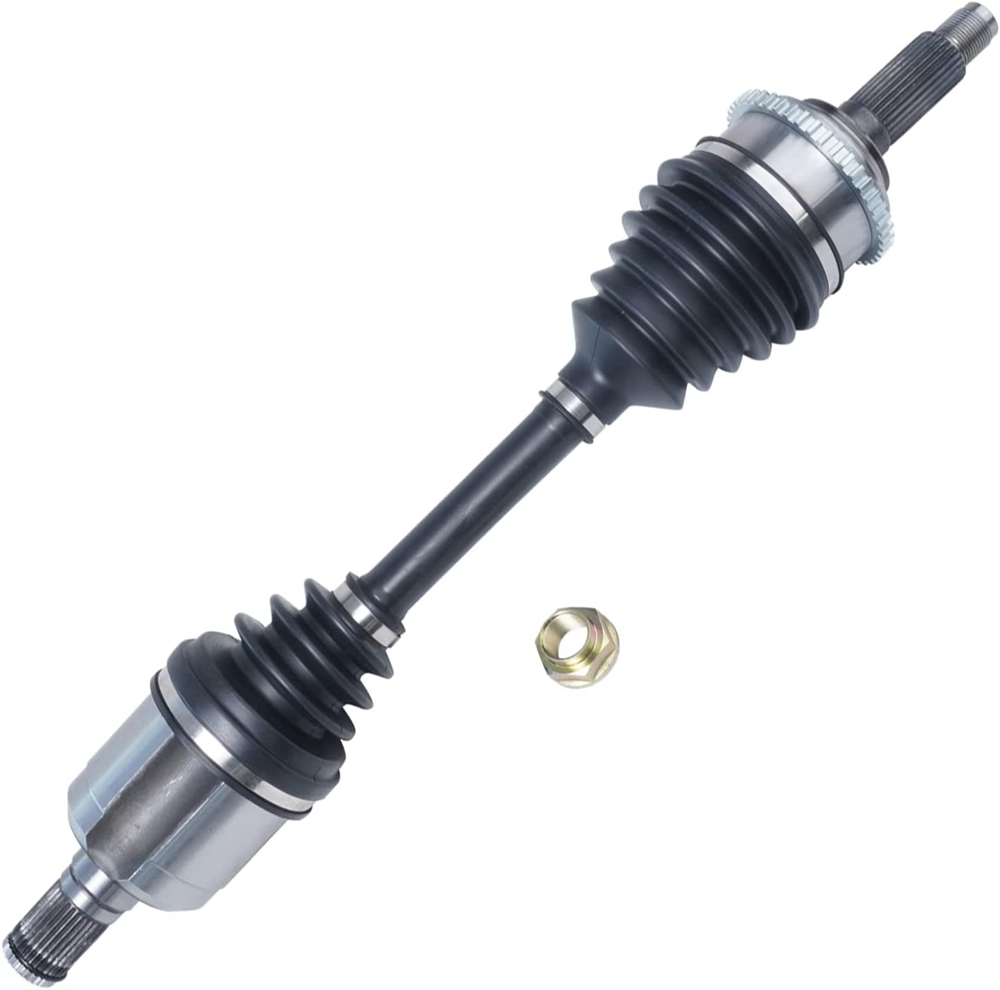 Detroit Axle - Front 2pc CV Axles for 2006-2009 Ford Fusion, 06 Lincoln Zephyr, 06-09 Mercury Milan, 2 CV Axle Assembly 2006 2007 2008 2009 Replacement
