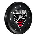 thumbnail image 2 of D.C. United 15" Ribbed Frame Wall Clock, 2 of 5