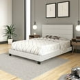 thumbnail image 4 of Boyd Sleep Ravenna Off-White Linen Full Size Upholstered Platform Bed Frame with Adjustable Headboard, Qualified Box Spring or Foundation Required for Use, 4 of 12