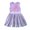 Purple, variant on Kid Toddler Girls Summer Ruffle Sleeve Dress Casual Cartoon Playwear Tutu Dress for 3-8 Years Old