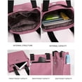 thumbnail image 7 of Btomtd Casual Fashion Tote Bag for Women, Versatile Canvas Messenger Crossbody Bag with Super Large Capacity, Fabric Shoulder Bag and Spacious Carry-All Handbag, Wine, 7 of 7