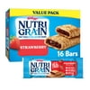 Kellogg's Nutri-Grain Soft Baked Breakfast Bar, Strawberry, Value Pack, Mid-Morning Snacks, 16ct 20.8oz pack of 2