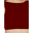 thumbnail image 4 of eloria Women's Blouse Tie Up And Backless Top Color: Maroon | Size: 38, 4 of 6