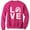 Pink, variant on TeeStars - Love Horses - Animal Lover Rearing Horse - Horseshoe Women Sweatshirt XX-Large Gray