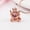 Rose Gold, variant on Women's Crown Pumpkin Carriage Necklace, featuring a dynamic pendant and a beating heart. This forest-themed clavicle necklace is the perfect Valentine's Day accessory.