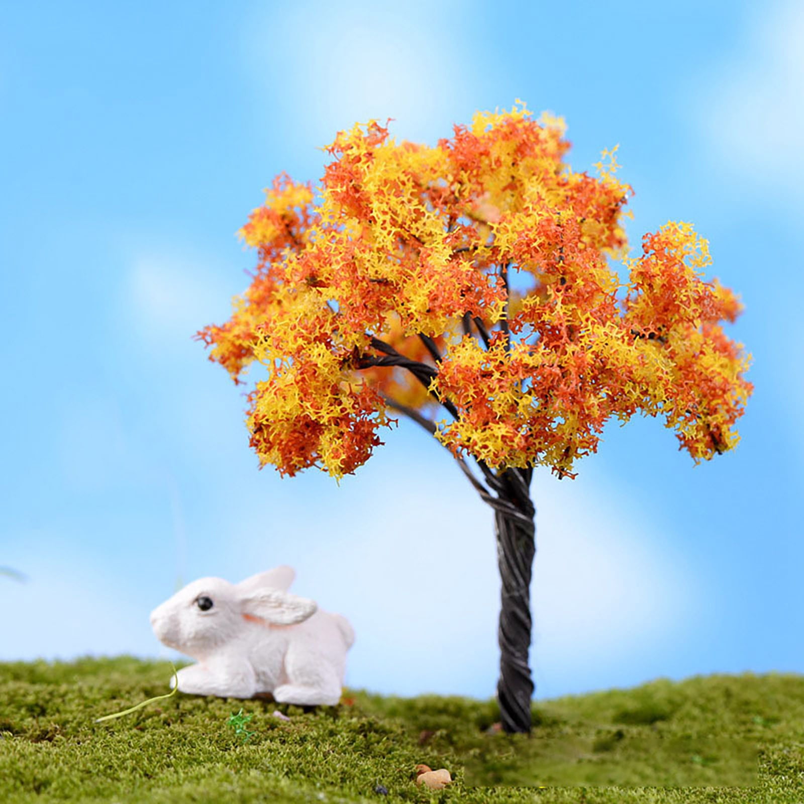 Arbre de paysage de maison de poupée, échelle 1:12, ornement Miniature en résine, accessoire d'arbre de maison de poupée