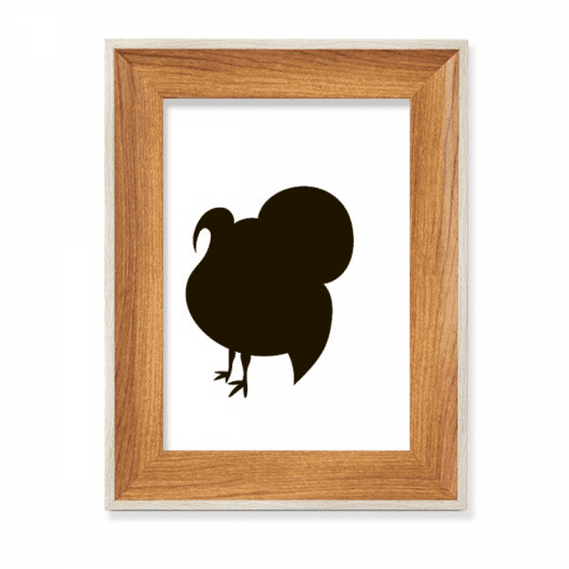 Black Turkey Animal Portrayal Desktop Wooden Photo Frame Display Picture Art Painting Multiple Sets
