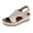 White, variant on Wide Width Platform Wedge Sandals for Women Comfortable Low Heel Open-Toe Summer Orthopedic Shoes