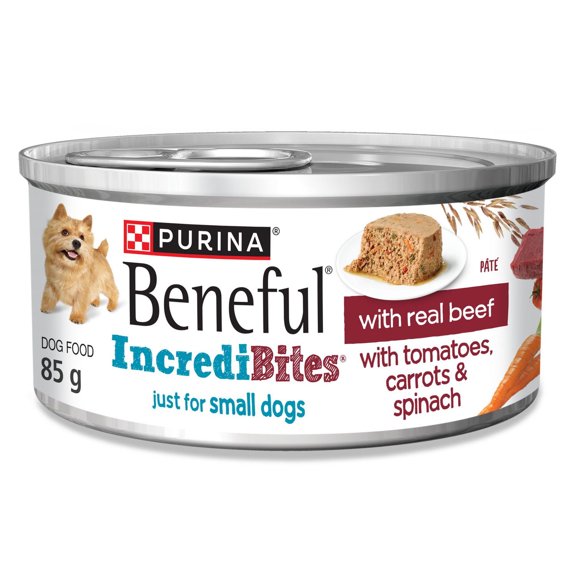 Beneful IncrediBites pâté avec du Vrai Bœuf, Nourriture Humide pour Chiens 85 g