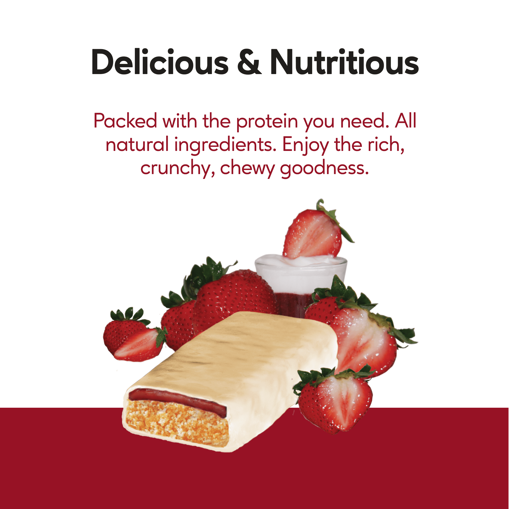 Extend Nutrition Protein Bar, Low Carb, Gluten Free Snacks, Yogurt & Berry, 12 Count