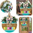 thumbnail image 1 of PENGXAING WTN Colorful Welcome Door Sign Hello Summer Door Hanger  Front Door Wreath Front Door Farmhouse with Wreath Bow Spring Wreaths for Front Door Outside Hanger Decor, 1 of 6