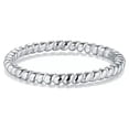 thumbnail image 5 of EOEMY Luxury Woman Twist Band 925 Silver Filled Wedding Party Sz 6-10-8, 5 of 5