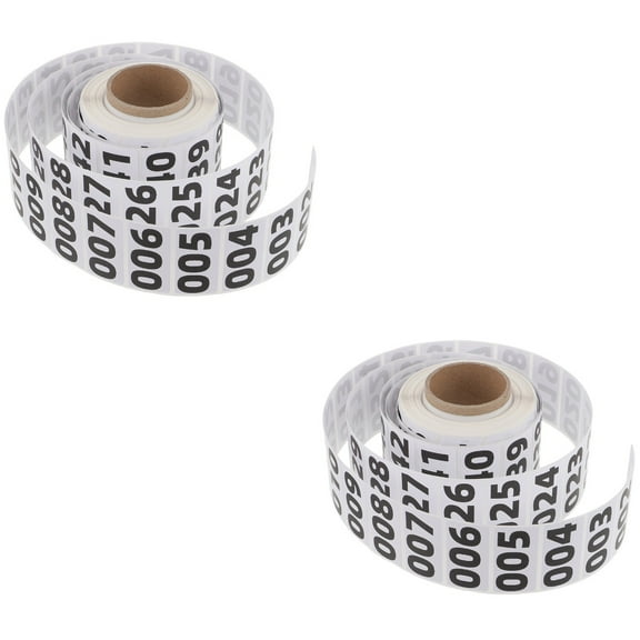 MERRYHAPY Black Circle Number Stickers for Warehouse Inventory Labeling and Organization, and Easy to Use