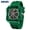 Green, variant on SMAEL Square Analog-Digital Sports Watch Waterproof Multicolor Chronog LED Alarm Wrist Watch