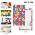 thumbnail image 6 of Yayeee 100% Cotton Hand Towels for Bathroom 16" x 28" Soft Absorbent Kitchen Towel, Red Whimsical Floral, 6 of 7
