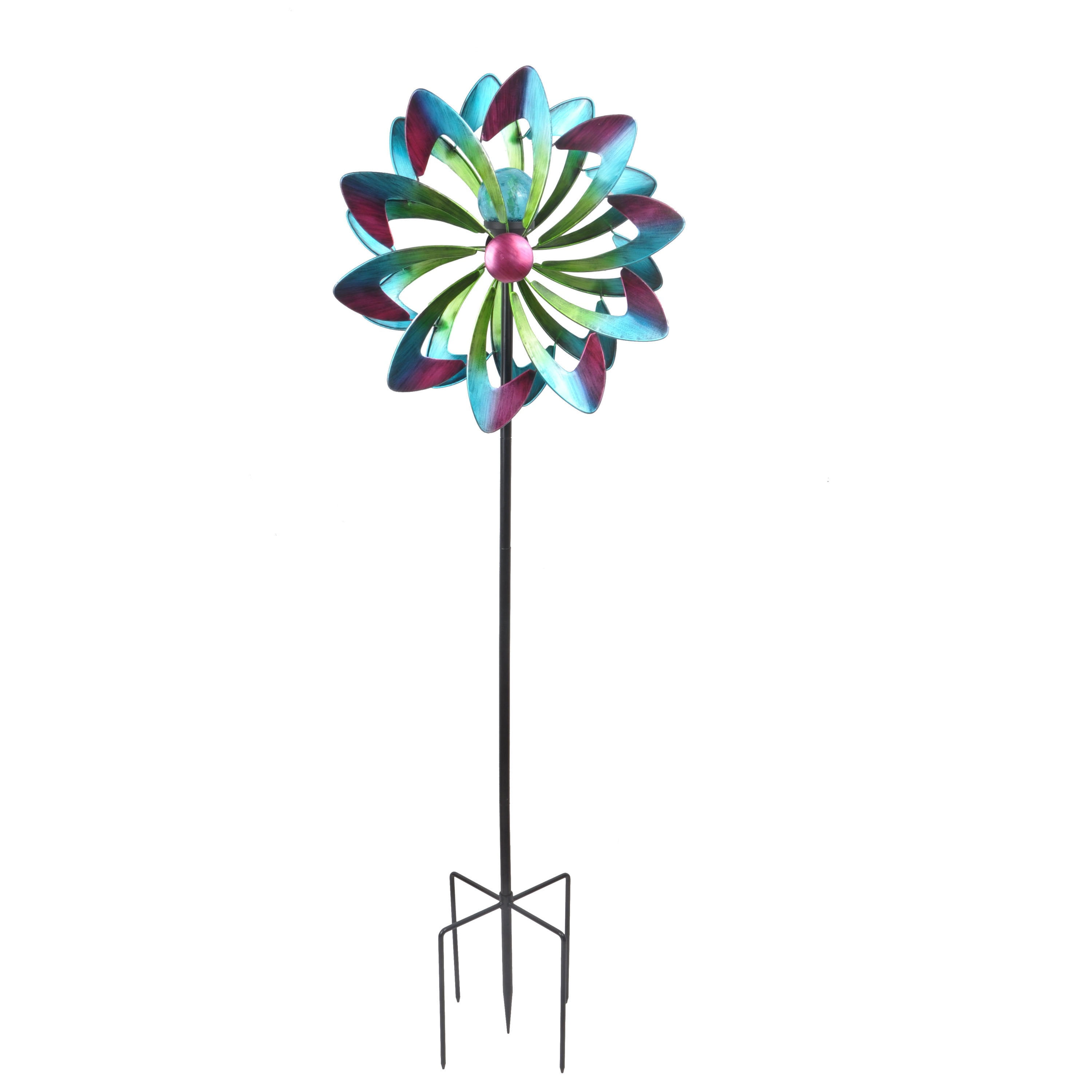 Lovely Bright Colourful Unicorn Glitter Wind Spinner Garden Spinner Smart Garden