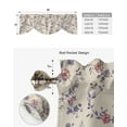 thumbnail image 6 of Plant Flower Short Window Curtain Adjustable Tie Up Valance for Living Room Kitchen Window Drapes, 6 of 6