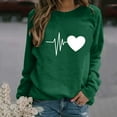 thumbnail image 2 of Women Blouses Cute Shirts Long Sleeve Womens Dressy T Shirts Petite Tops for Women Size Petite Long Sleeve Tee plus V Neck Tops Dry Shirt Short Top Teen Girl Solid Green S, 2 of 6