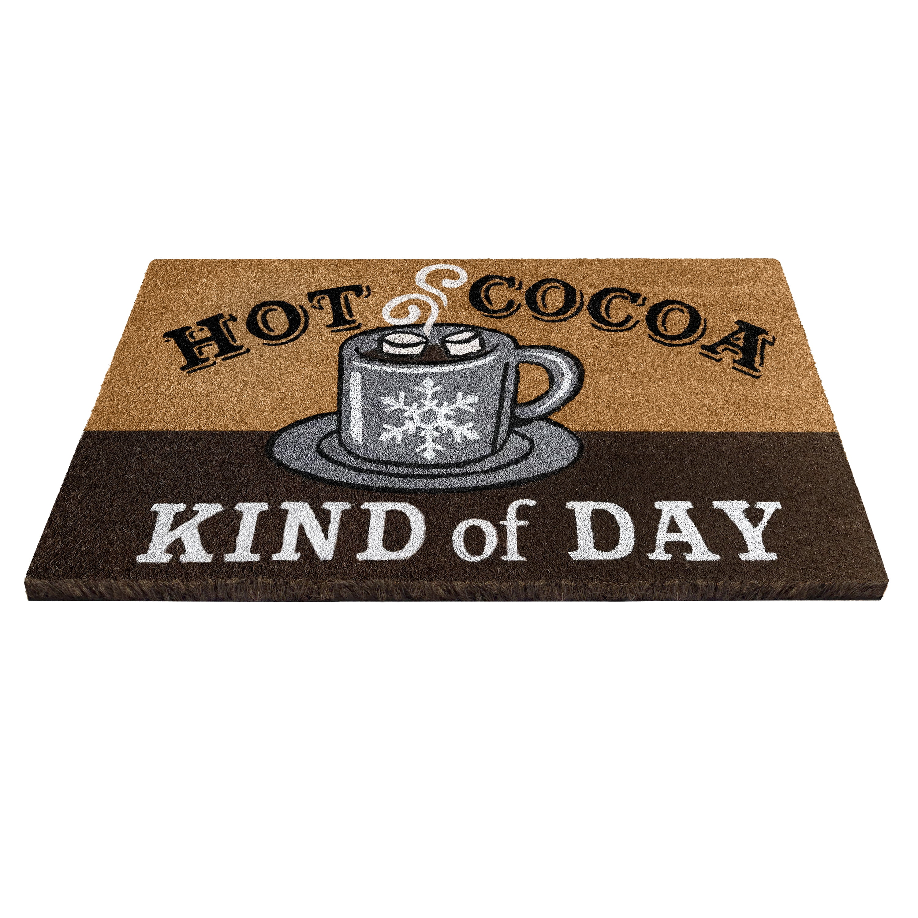 Achim Printed Coir Holiday Doormat 18" x 30" - Hot Cocoa