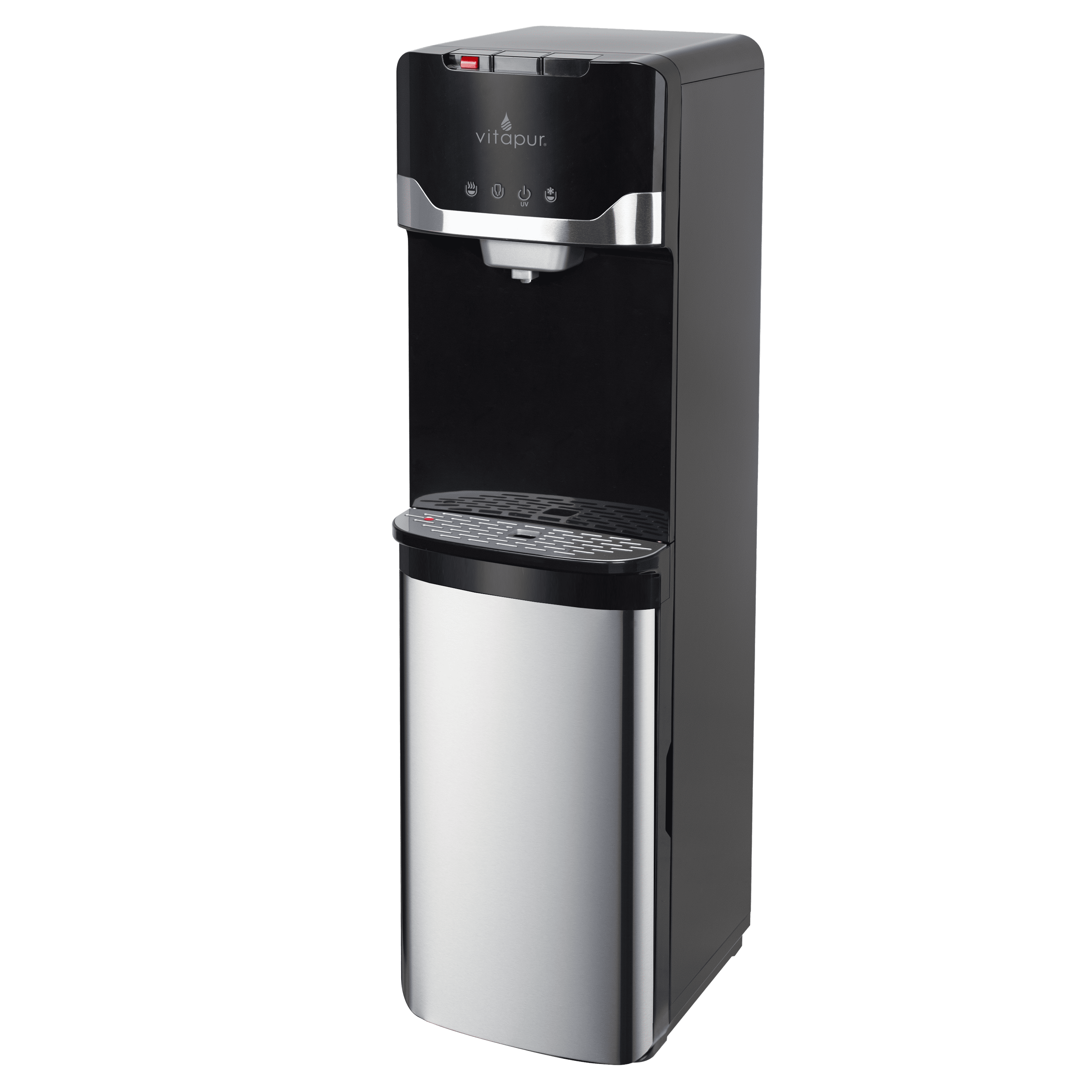 Vitapur® 5gal Bottom Load Water Cooler with UV Sanitization, Black
