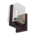 thumbnail image 2 of Sammi 1-Light Antique Bronze Wall Sconce with Clear Square Glass - Antique Bronze, 2 of 3
