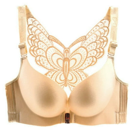 

HGWXX7 Plus Size Bra Womens Adjusting Beautiful Backlight Traceless Thin Underwear Bra