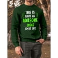thumbnail image 2 of Awesome Judge Looks Like Sweatshirt Men -Smartprints Designs, Male 4X-Large, 2 of 4