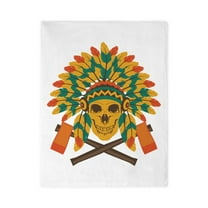 CafePress - Native Skull Headdress - Twin Duvet Cover, Printed Comforter Cover